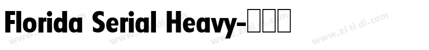 Florida Serial Heavy字体转换